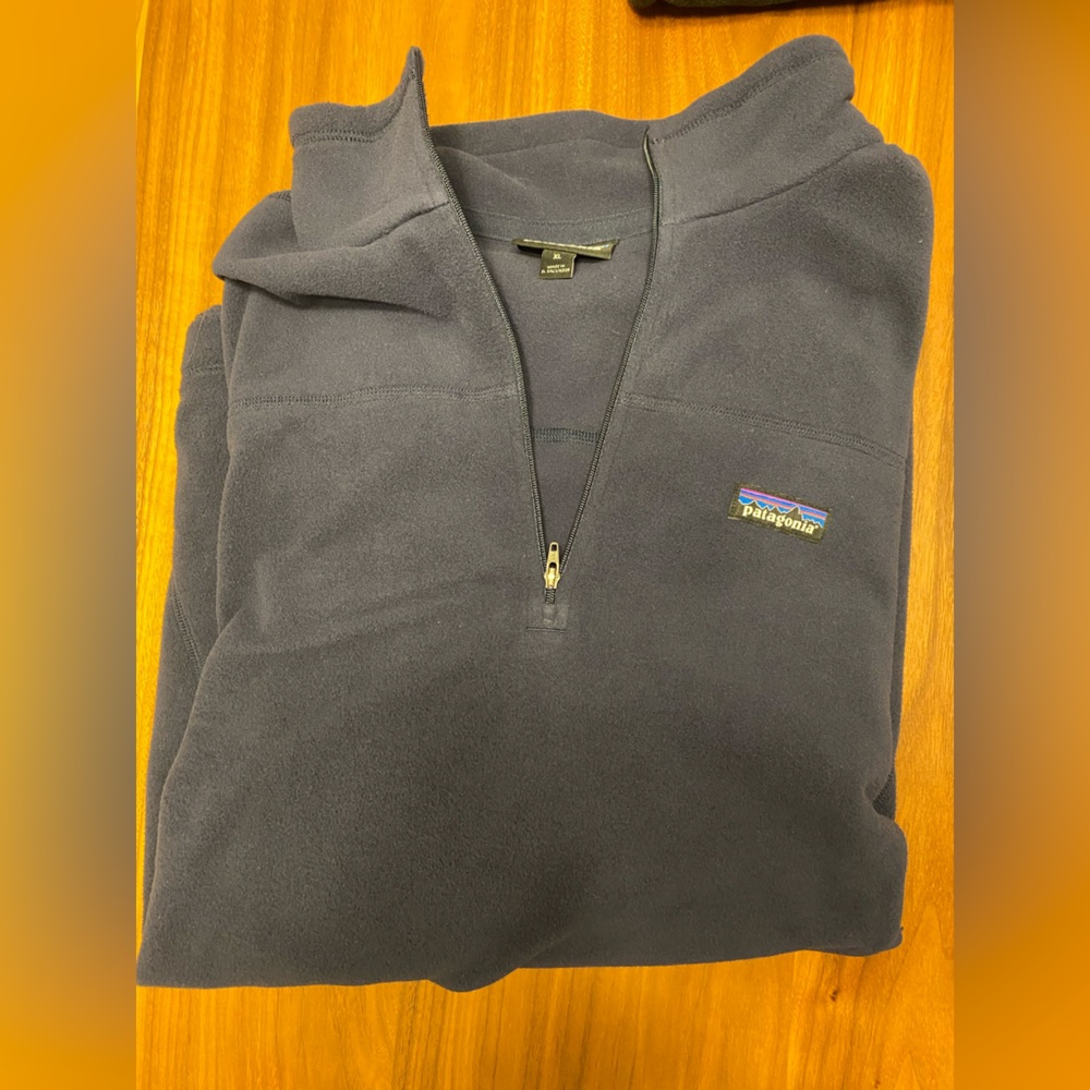 Patagonia Micro D 1/4 zip fleece Navy